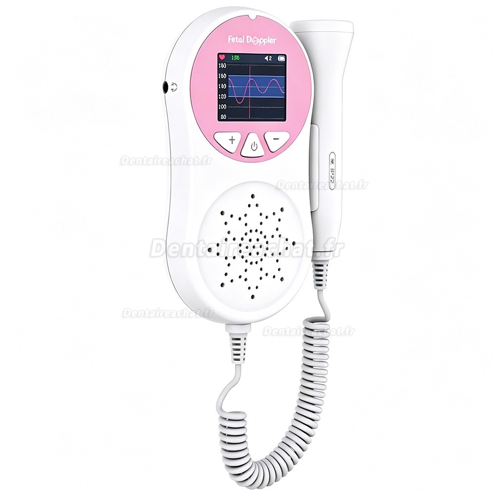 Doppler f&oelig;tal de poche CONTEC 10A &ndash; Moniteur de sons f&oelig;taux